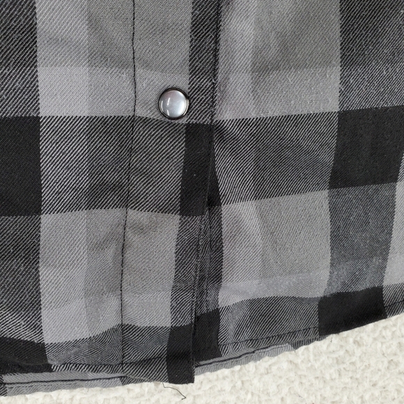 Dixxon Flannel Shirt Top Women S Buffalo Plaid Pearl Snap 1911 Ltd Edition LS - Picture 9 of 15